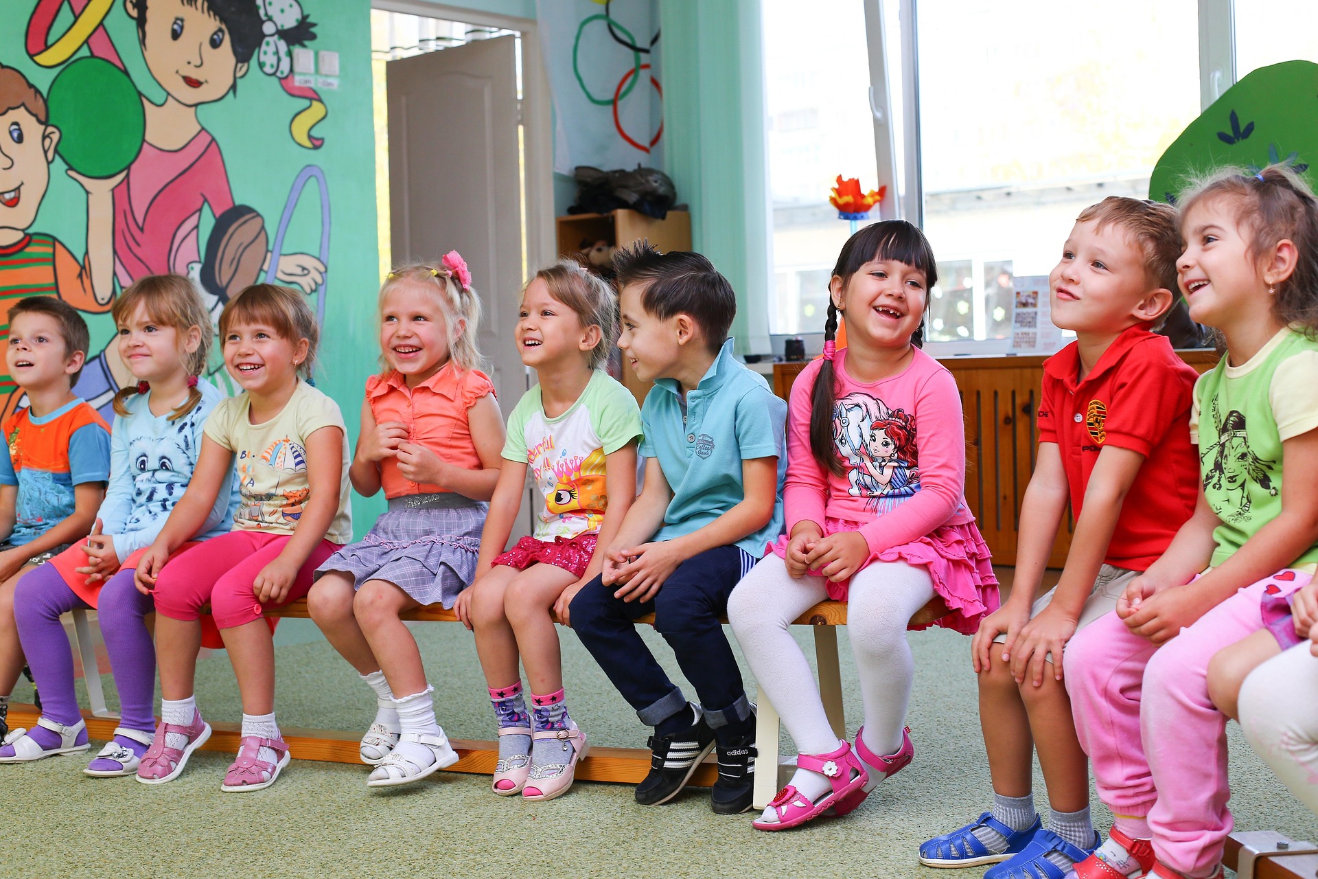 Özde Bilim Anaokulu'nda etkinlik saatinde çocuklar